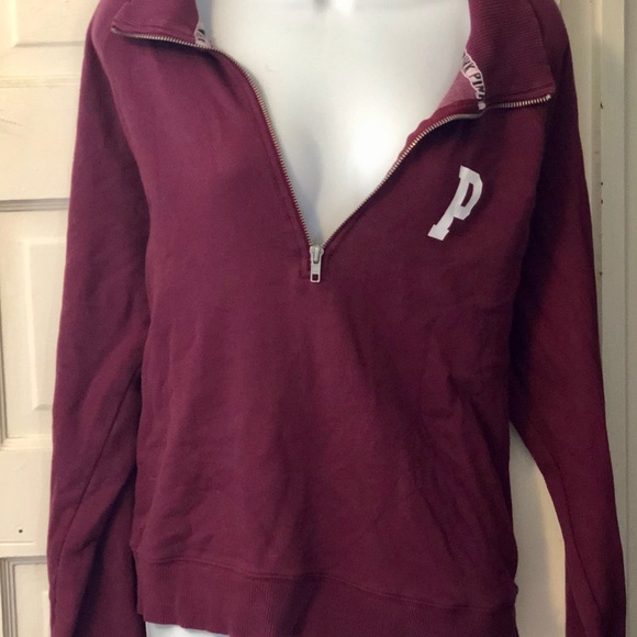 PINK Victoria's Secret Tops - Victoria Secret Pink Sweatshirt 3quarter Size L